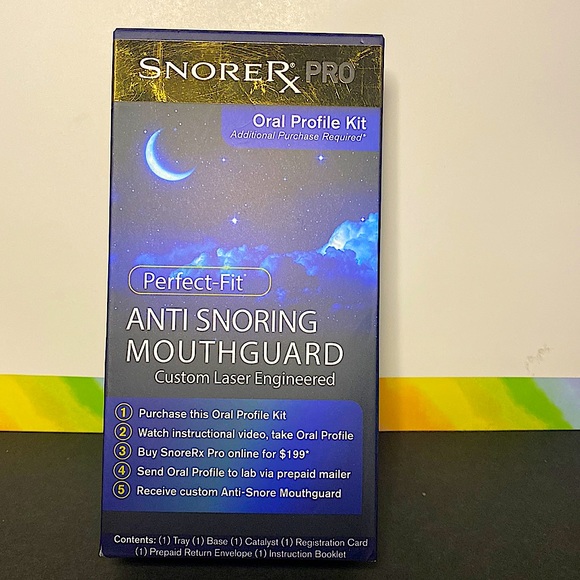NEW SNORE RX PRO ORAL PROFILE KIT PERFECT FIT MOUTH GUARD - Picture 2 of 4